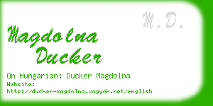 magdolna ducker business card